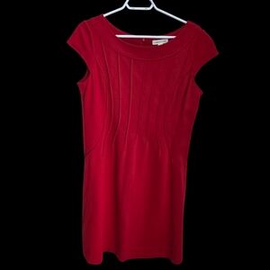Coldwater Creek Red Asymmetrical Dress Size 14